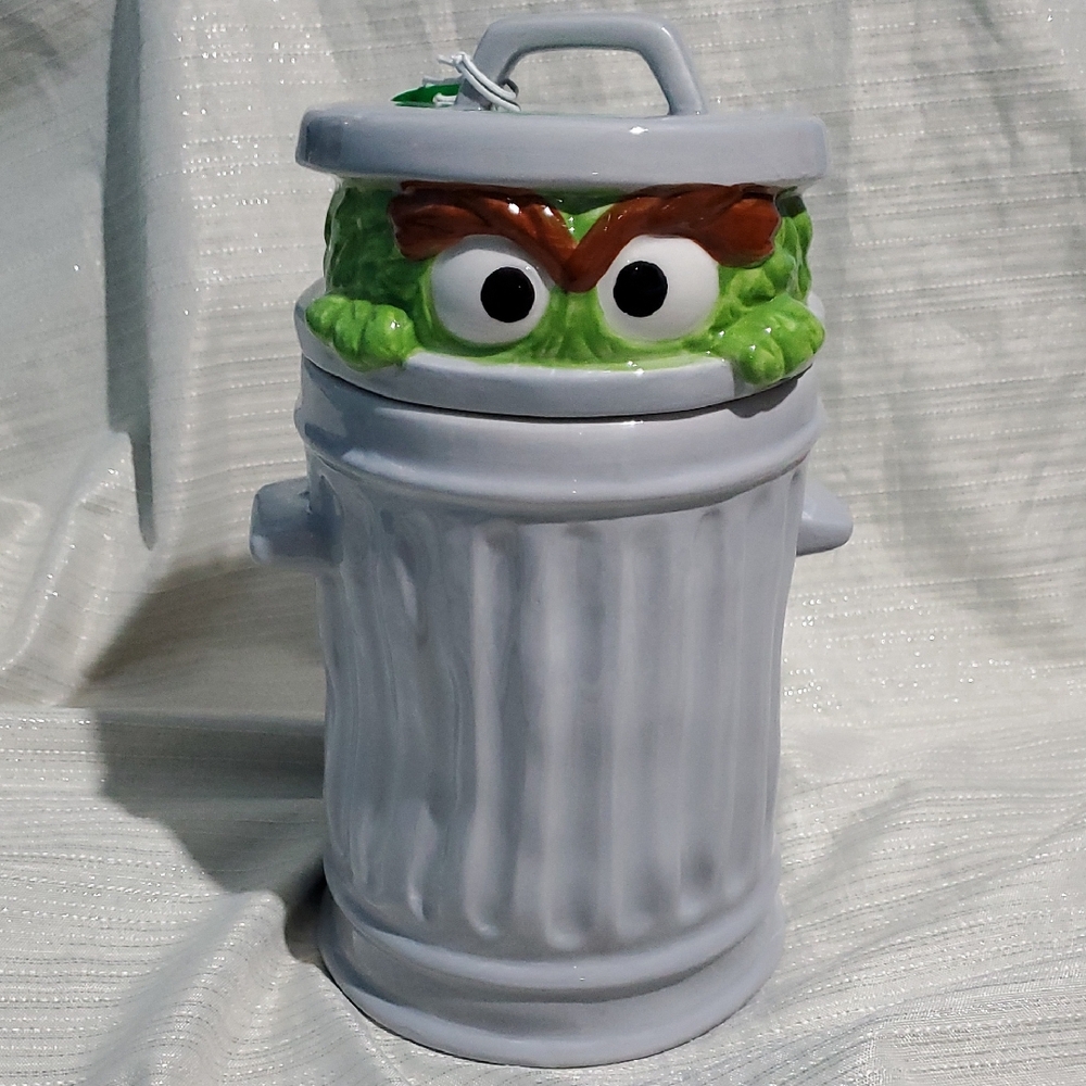 Sesame Street Oscar The Grouch Cookie Jar
